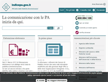 Tablet Screenshot of indicepa.it